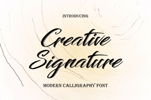 Creative Signature Font Download