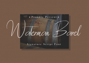Waterman Barrel Font Download