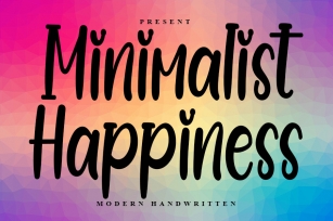 Minimalist Happiness Font Download