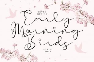 Early Morning Birds Font Download