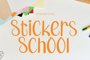 Stickers School Font Download