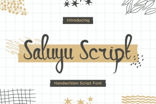 Saluyu Script - Handwritten Font Font Download