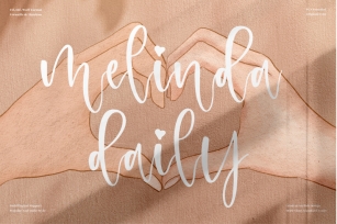 melinda daily - Beautiful Script Font Font Download