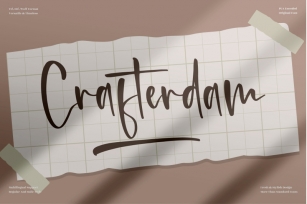 Crafterdam - Beautiful Handwritten Font Font Download