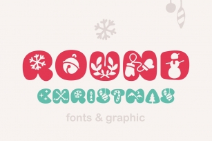 Round Christmas font  icons Font Download