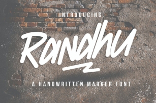 Randhu – Handwritten Marker Font Font Download