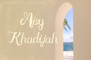 Aisy Khadijah hand brush font Font Download