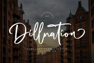Dillnation - Elegant Signature Font Font Download