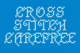 Cross Stitch Carefree Font Download