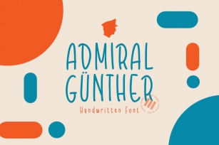 Admiral Günther -  A Playful Monoline Font Font Download