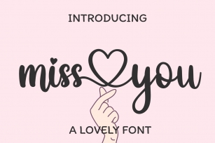 Miss You Font Download