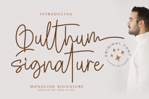 Qulthum Signature Font Download