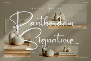 Pantherdam Signature - Modern Signature Font Font Download