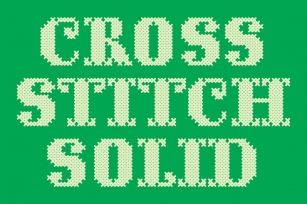 Cross Stitch Solid Font Download