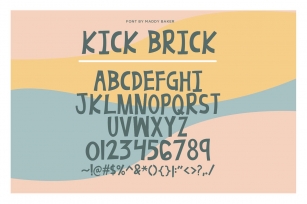 Kick Brick Retro Font Download