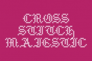 Cross Stitch Medieval Font Download
