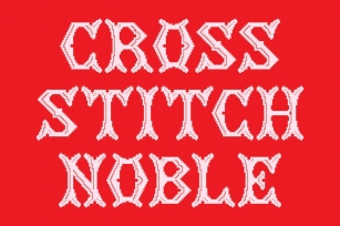 Cross Stitch Noble Font Download
