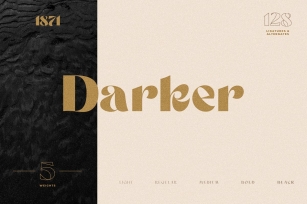 Darker Sans Serif + Extras Font Download