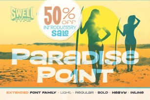 Paradise Point Extended intro sale! Font Download