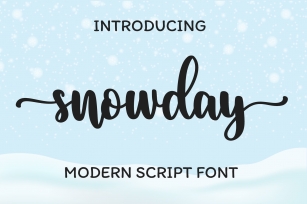 Snowday Font Download
