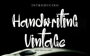 Handwriting Vintage Font Download