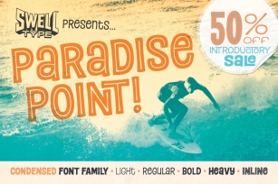 Paradise Point Condensed intro sale Font Download