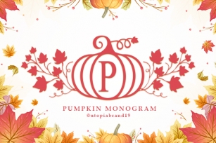 Pumpkin Monogram Font Download