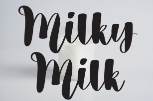 Milky Milk Font Download