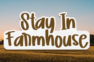 Stay in Farmhouse Font Download