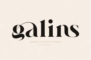 Galins  Ligature Typeface Font Download