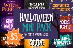 Halloween Mini Pack Font Download
