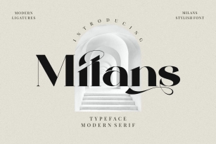 Milans_Typeface Modern Serif Font Download