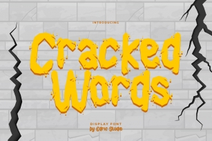 Cracked Words Font Download