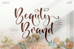 Beauty Brand - Beautiful Script Font Font Download
