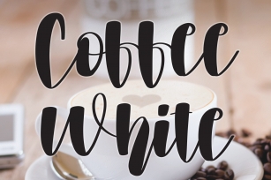 Coffee White Font Download