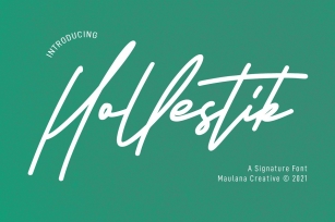 Hollestik Signature Font Download