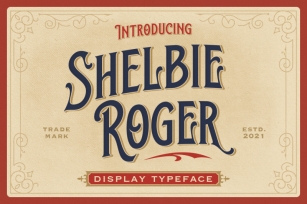 Shelbie Roger - Vintage Display Font Font Download
