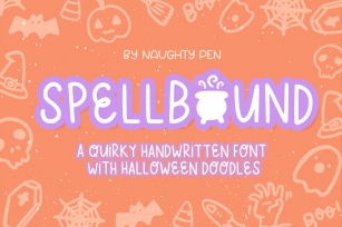 Spellbound Halloween Font and Doodles Font Download