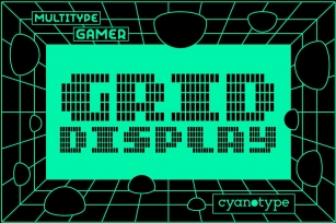 MultiType Gamer Grid Display Font Download
