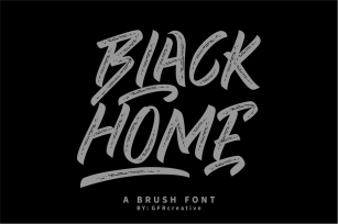BLACK HOME Font Download
