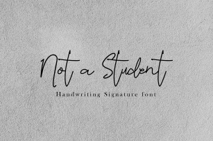 Not a Student Font Download