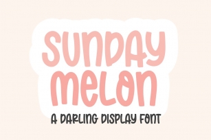 SUNDAY MELON Bold Display Font Download