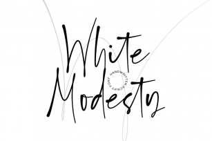 White Modesty Font Download