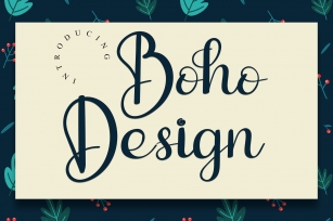 Boho Design Font Download