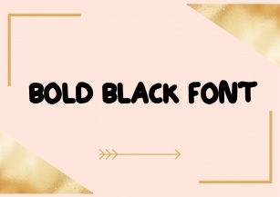 Bold Black Font Download