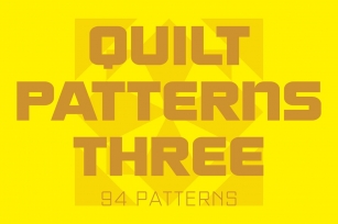 Quilt Patterns Three Font Download