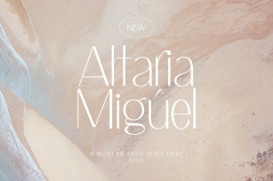 Altaria Miguel - Modern Sans Serif Font Download