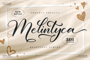 Melintyca - Beautiful Script Font Font Download
