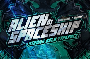 AN Alien Spaceship - Strong Bold Font Font Download
