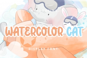 Watercolor Cat Font Download